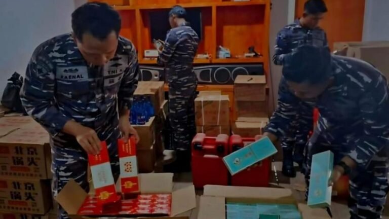 TNI AL Menggagalkan Upaya Smuggling Barang Ilegal Bernilai 1,5 Miliar di Perairan Morowali