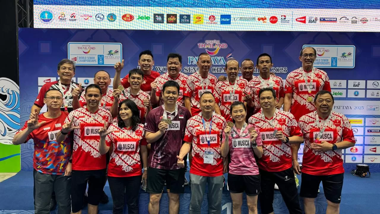Usia Bukan Penghalang! Legenda Bulu Tangkis Indonesia Raih 7,5 Emas di Kejurnas 2025